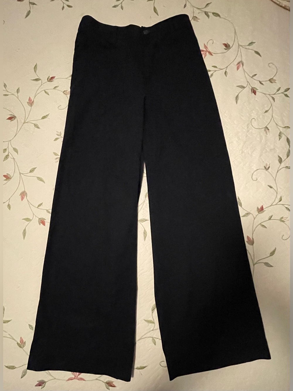 Free Assembly Black High Rise Wide Leg Stretch Pants - Size Small (4-6)